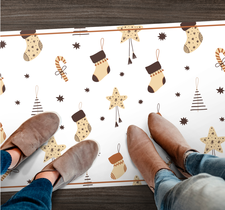 Vinil podovi Božić proslave bijelih praznika - TenStickers