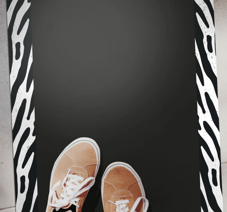 Vinil podovi otisak životinja jednobojna zebra - TenStickers