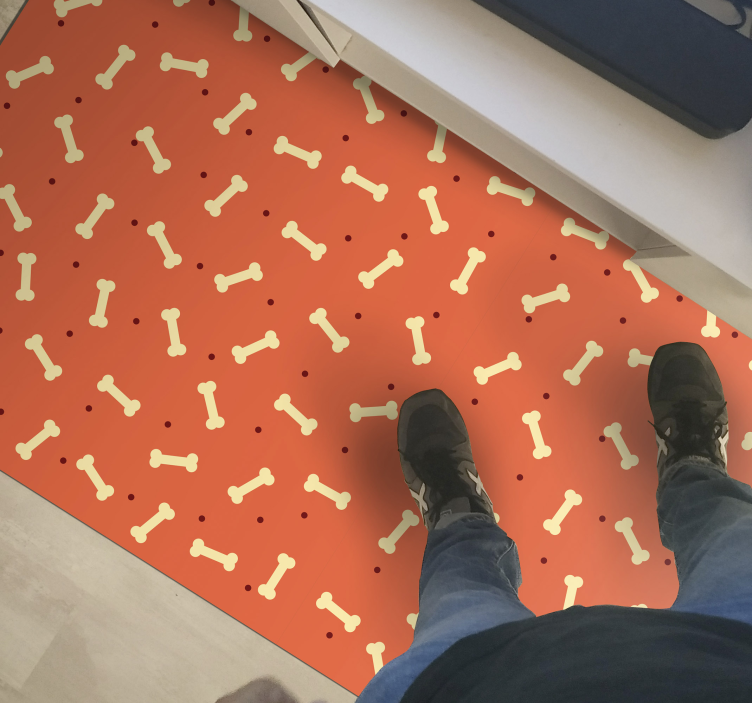 Vinil podovi ulazni hodnik motiv kosti - TenStickers