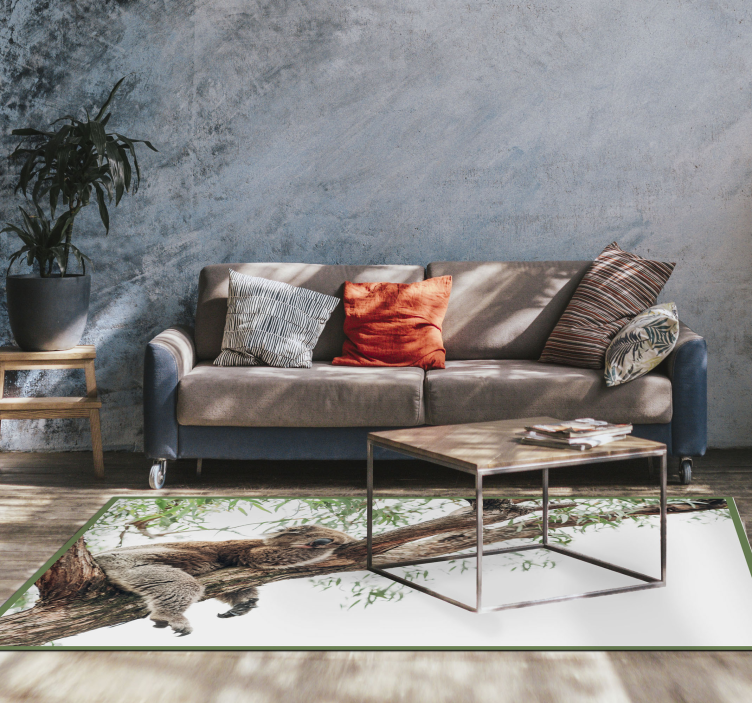 Vinil podovi životinja scena s koala drvetom - TenStickers