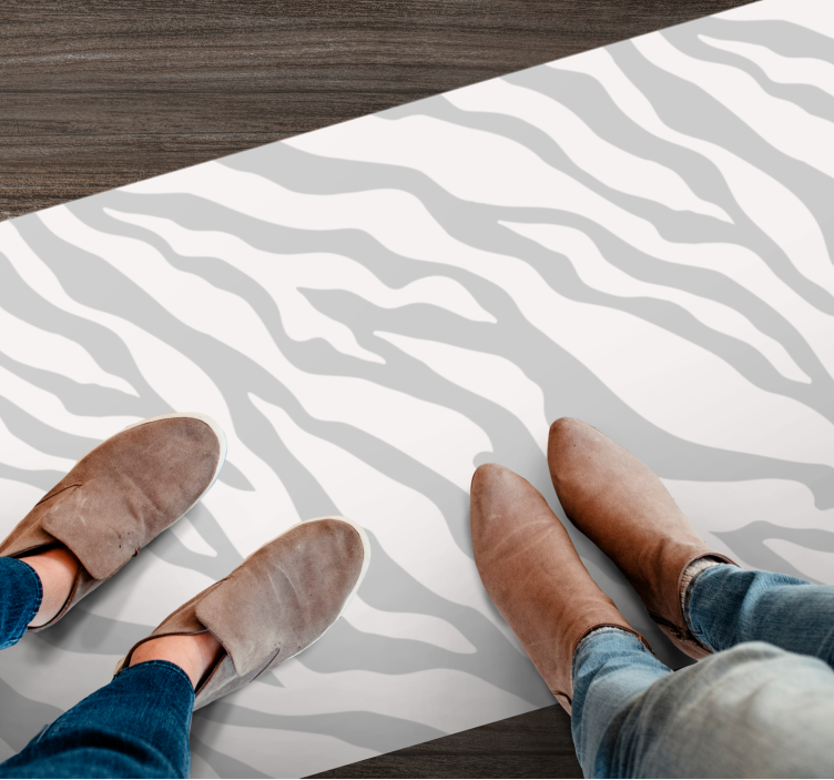 Vinil podovi otisak životinja sive zebraste pruge - TenStickers