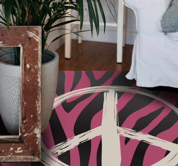 Vinil podovi otisak životinja uzorak znaka mira - TenStickers