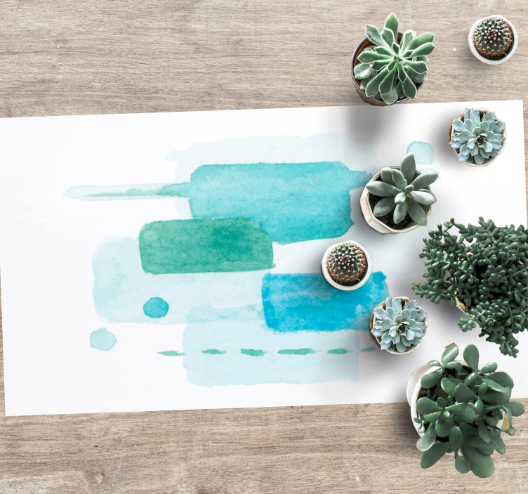 Vinil podovi dnevna soba blokovi vodenih boja - TenStickers