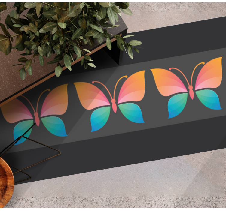 Vinil podovi priroda koncept živopisnog leptira - TenStickers