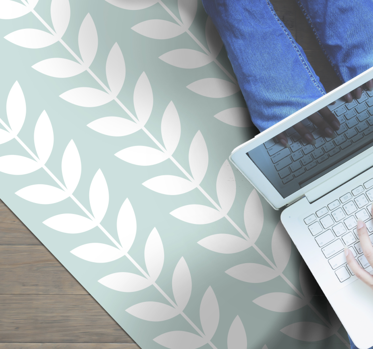 Vinil podovi priroda lisnato zeleni uzorak - TenStickers