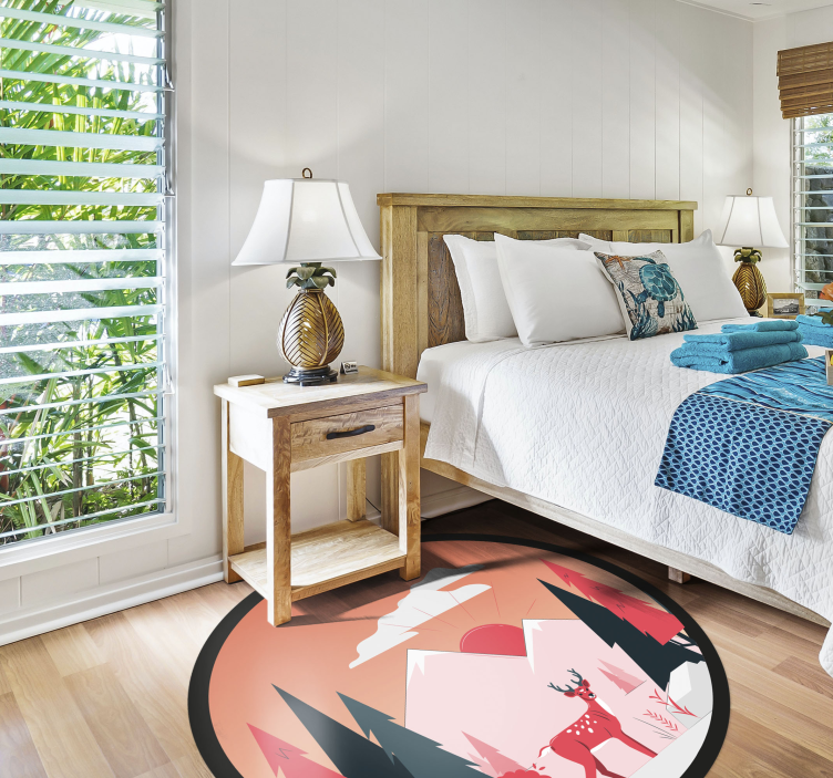 Vinil podovi priroda miran prizor divljine - TenStickers