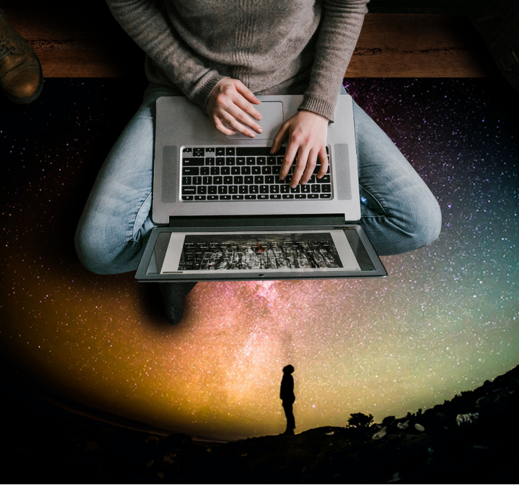 Vinil podovi priroda nebeski krajolik - TenStickers