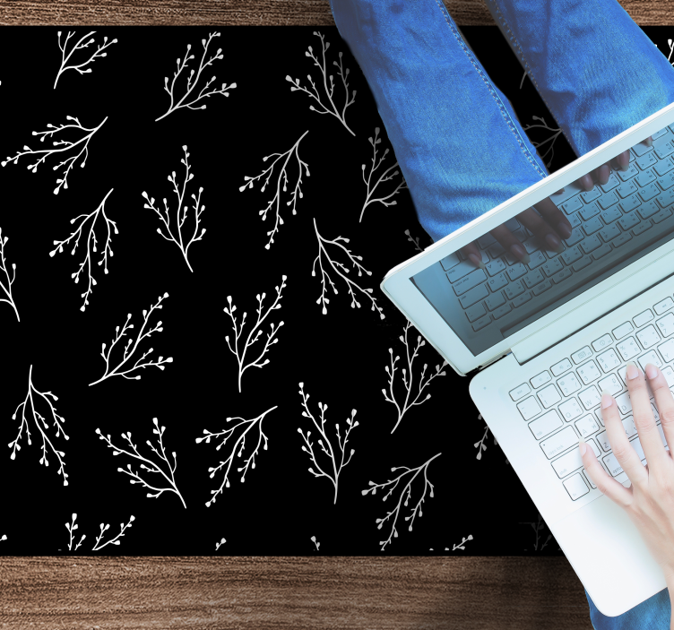 Vinil podovi priroda nježni uzorci grana - TenStickers