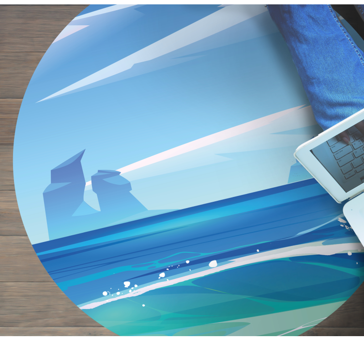 Vinil podovi priroda obalni mir - TenStickers