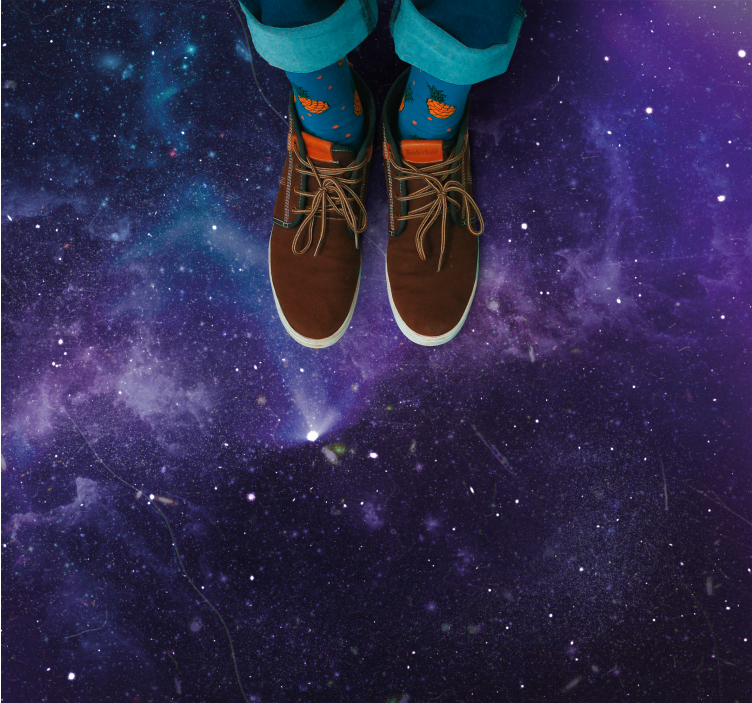 Vinil podovi zvijezde scena kozmičke galaksije - TenStickers