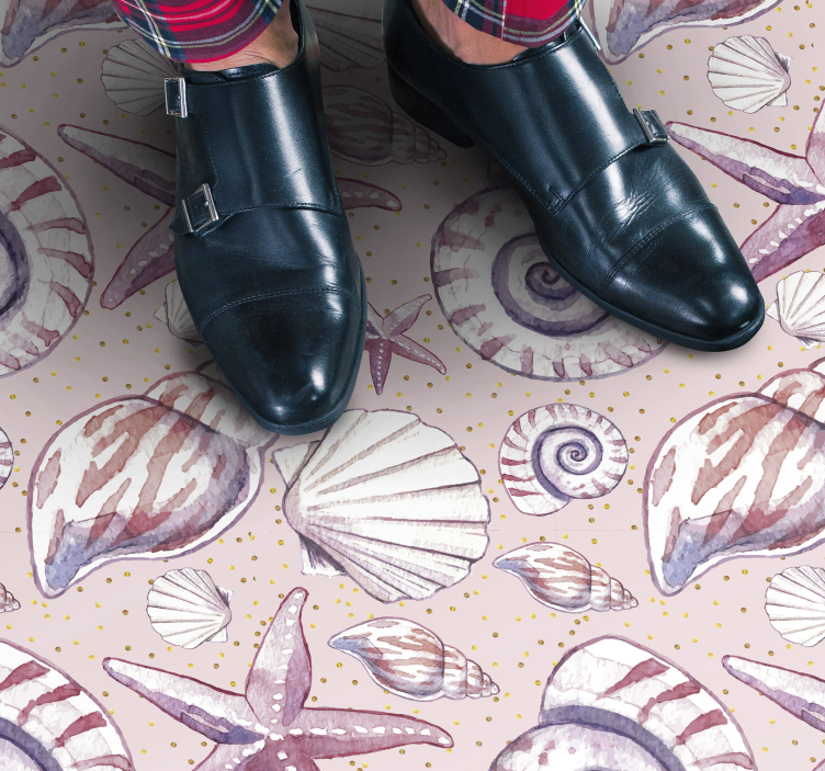 Vinil podovi priroda školjke i nebeska bića - TenStickers