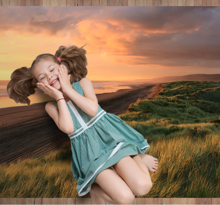 Vinil podovi priroda zalazak sunca na plaži - TenStickers