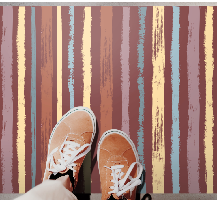 Vinil podovi prugasta efekt ručno oslikane tkanine - TenStickers
