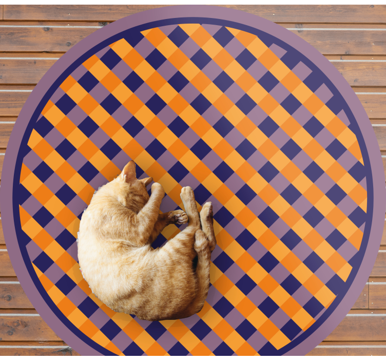 Vinil podovi prugasta podebljani karo uzorak - TenStickers