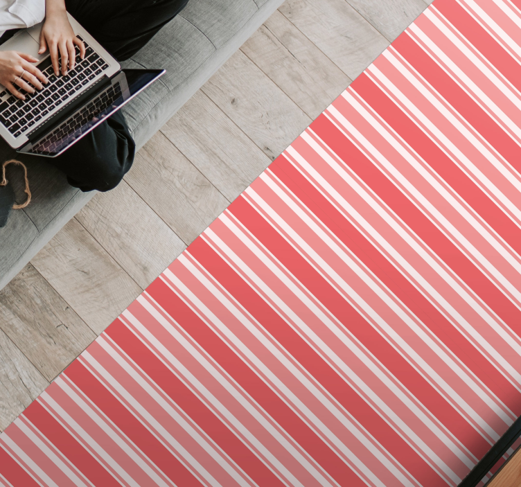 Vinil podovi prugasta prugasta ružičasta harmonija - TenStickers