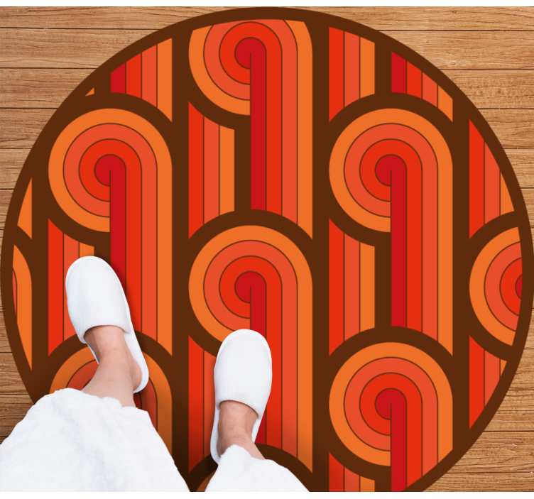 Vinil podovi kružni vintage okrugli motiv - TenStickers