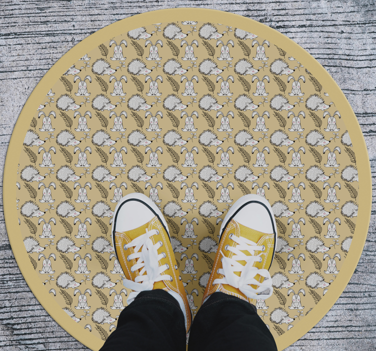 Vinil podovi rasadnici ilustracija ježa - TenStickers