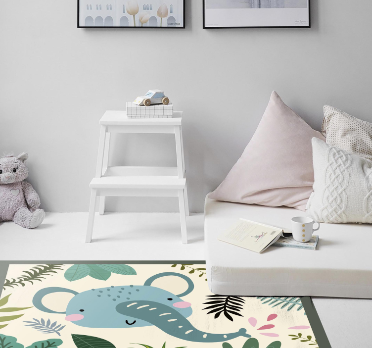 Vinil podovi rasadnici ilustracija slona - TenStickers