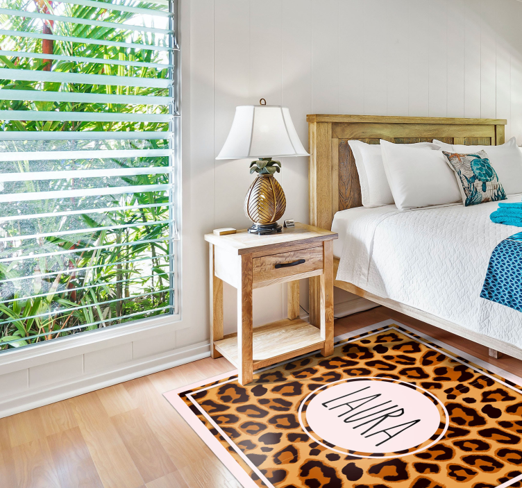 Vinil podovi tinejdžeri leopard uzorak s imenom - TenStickers