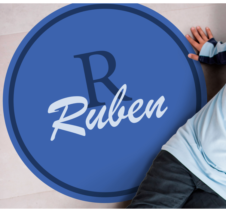 Vinil podovi s imenima krug s prilagođenim imenom - TenStickers