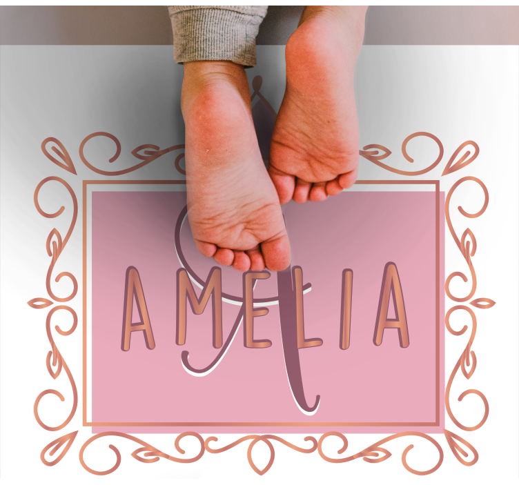 Drugi vinil podovi personalizirana kruna princeze - TenStickers