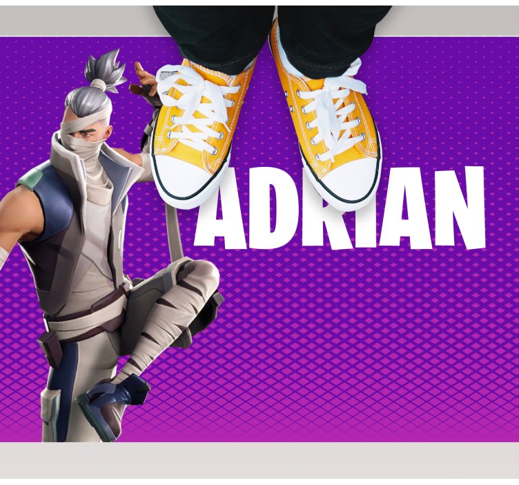 Vinil podovi tinejdžeri personalizirani lik iz igre - TenStickers