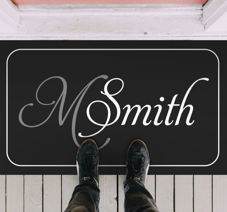 Vinil podovi s imenima prilagodljiv monogram - TenStickers