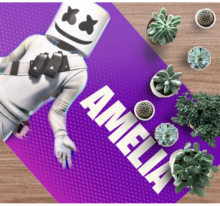 Vinil podovi tinejdžeri dj figura s imenom - TenStickers