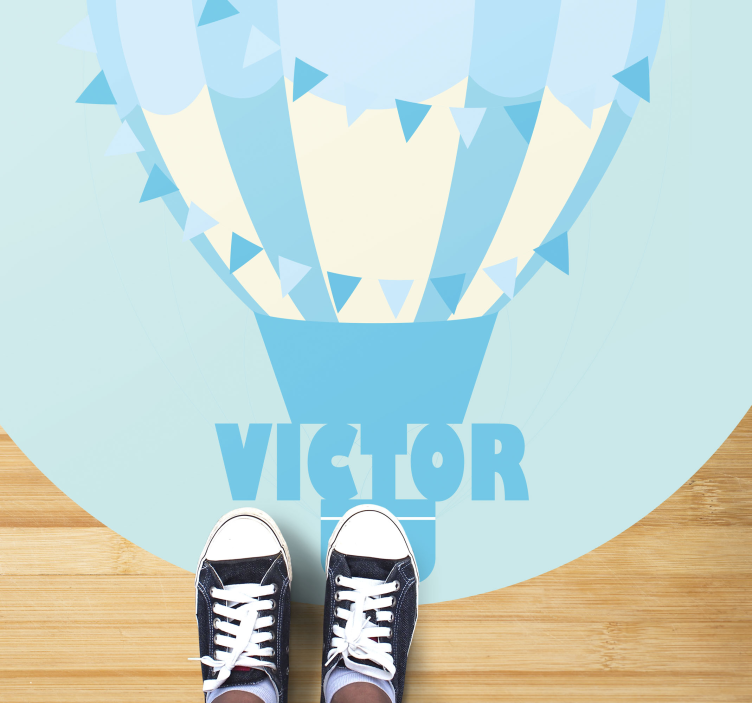 Vinil podovi s imenima prilagodljivi balon - TenStickers