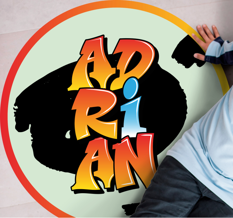 Vinil podovi s imenima šareni dizajn imena - TenStickers