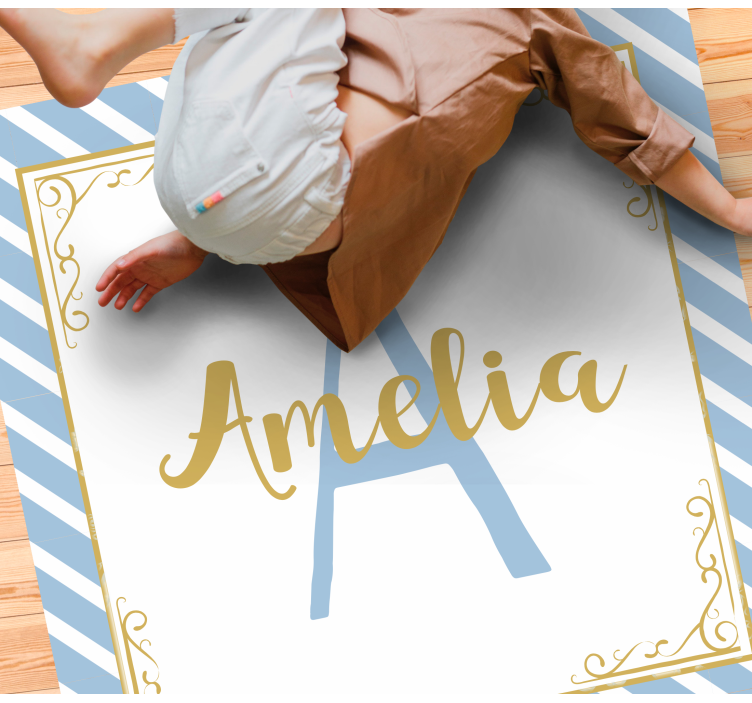 Vinil podovi s imenima stil inicijala imena - TenStickers