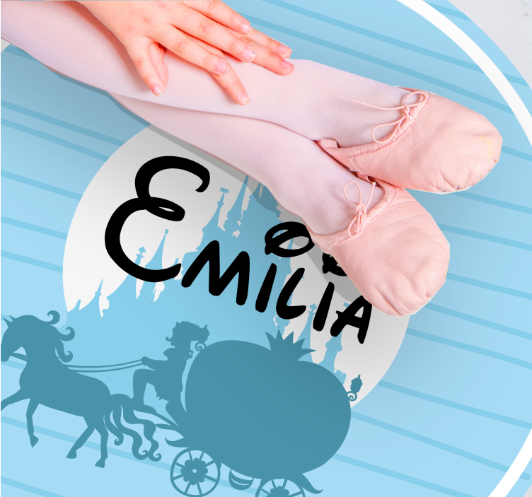 Vinil podovi s imenima tema baletne kočije - TenStickers