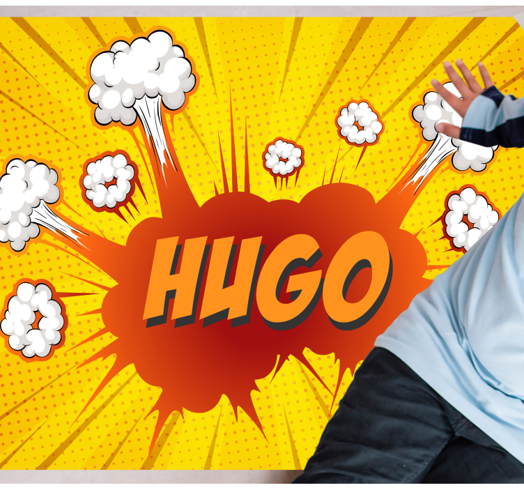 Vinil podovi s imenima komična eksplozija s imenom - TenStickers