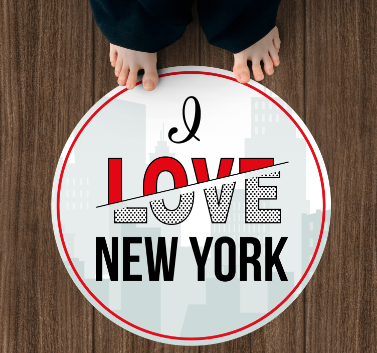 Vinilne prostirke s frazama volim new york - TenStickers