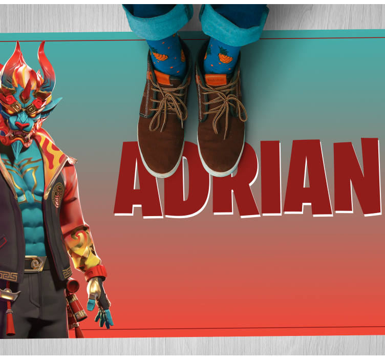 Vinil podovi tinejdžeri lik iz igre s imenom - TenStickers