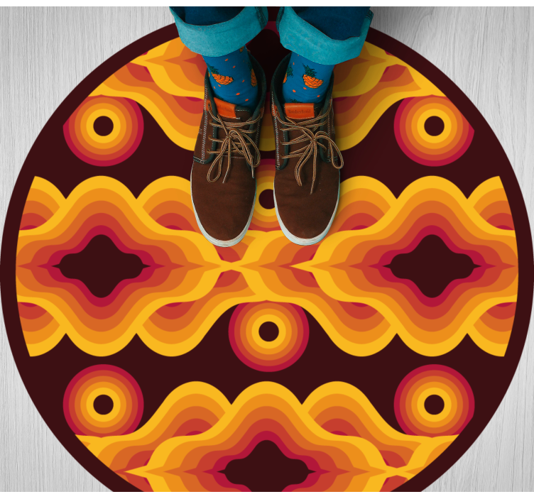 Vinil podovi mozaik vintage spiralni motiv - TenStickers