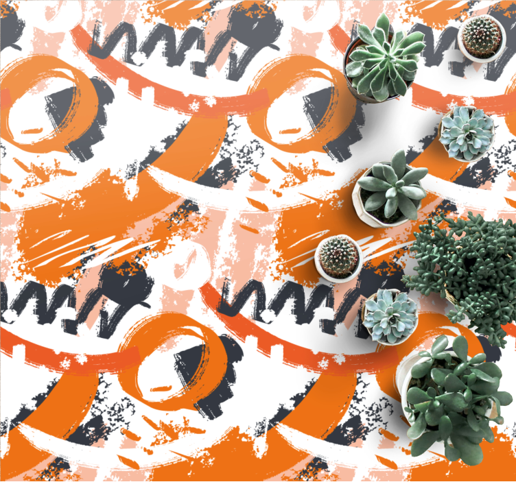 Vinil podovi moderan apstraktni oblici pucaju - TenStickers