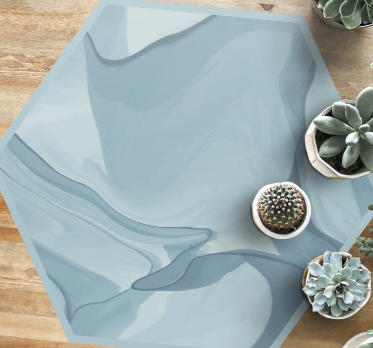 Vinil podovi tekstura apstraktni plavi valovi - TenStickers