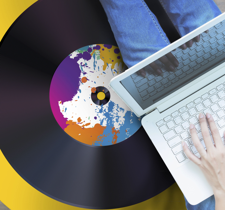 Vinil podovi tekstura apstraktni splash zapis - TenStickers