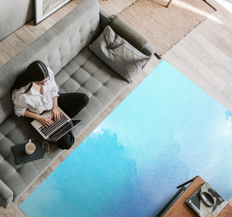 Vinil podovi tekstura aqua ombre - TenStickers