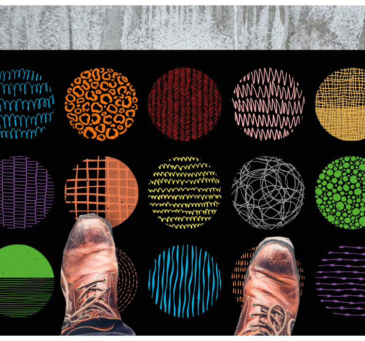 Vinil podovi moderan kolekcija živahnih uzoraka - TenStickers