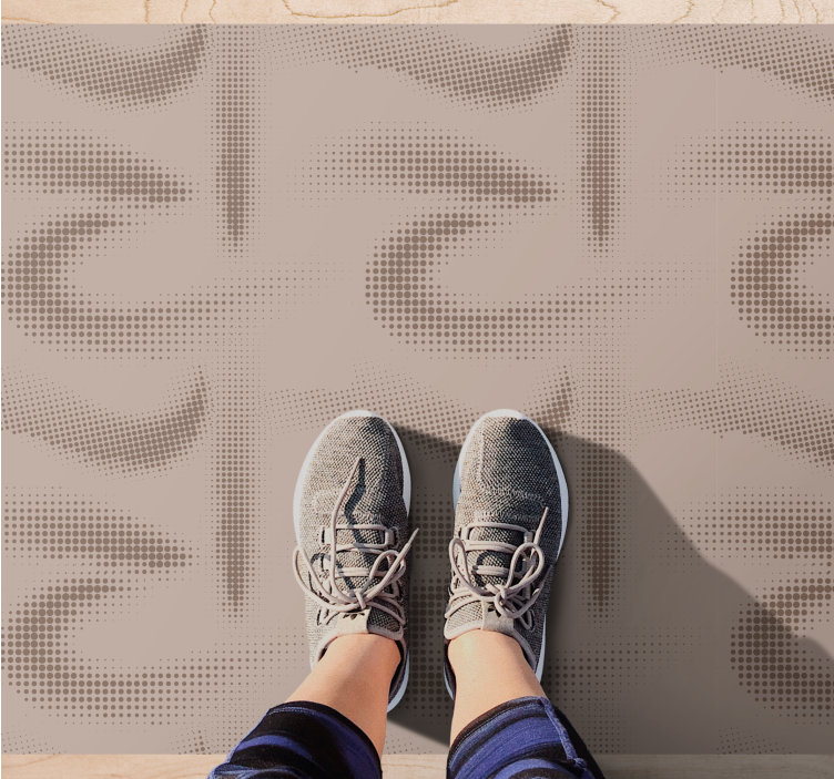 Vinil podovi dnevna soba mekane teksturirane vrtloge - TenStickers