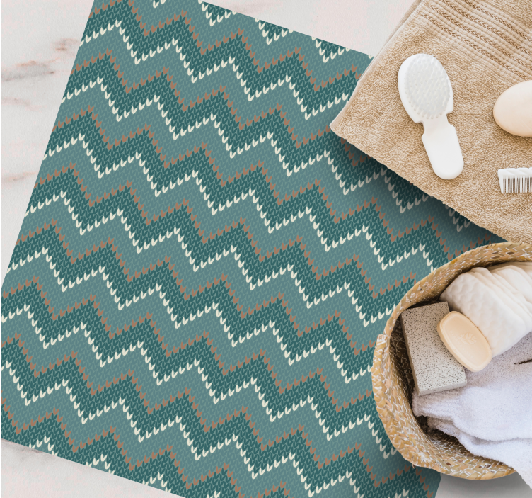 Vinil podovi etnički motiv ševronskog vala - TenStickers