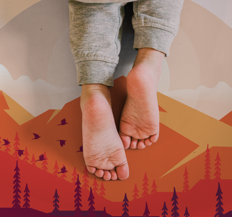 Vinil podovi tekstura planinski krajolik - TenStickers