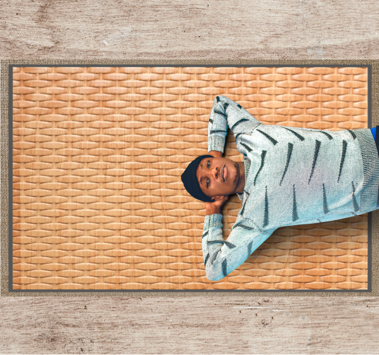 Vinil podovi dvorana pletena košara - TenStickers