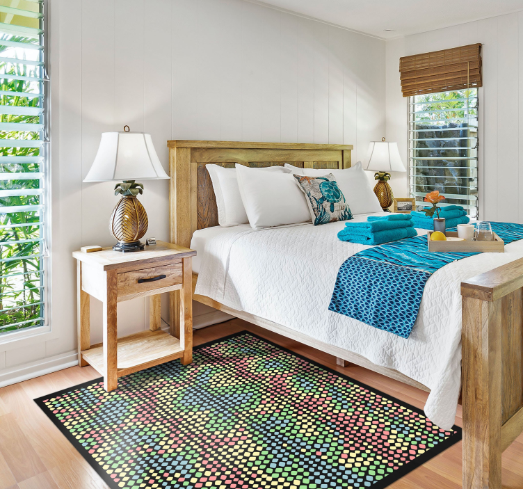 Vinil podovi tekstura šareni uzorak kruga - TenStickers