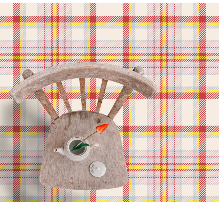 Vinil podovi prugasta stil s kariranim motivom - TenStickers