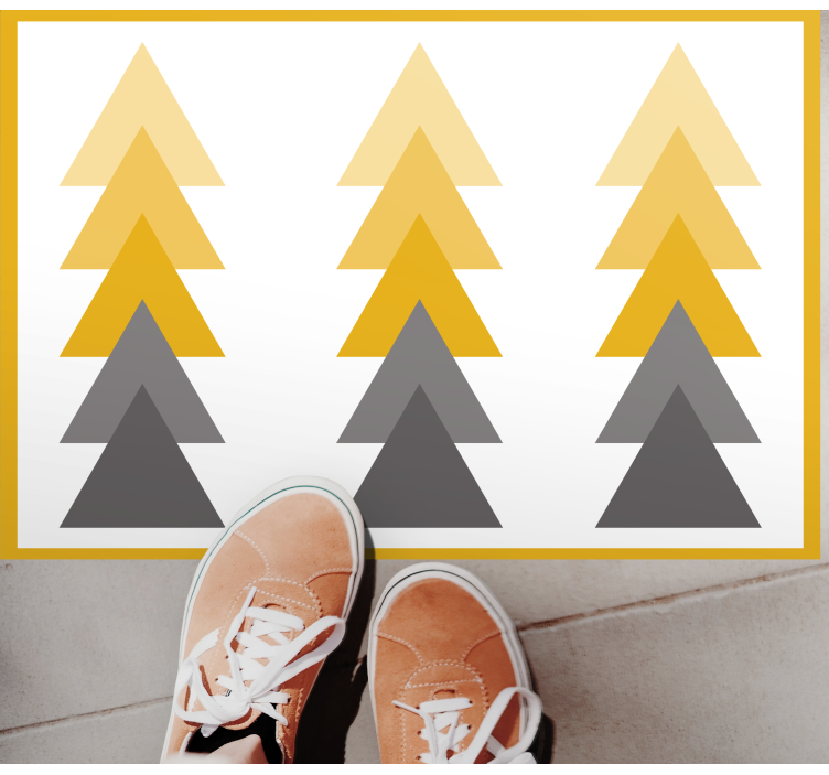 Vinil podovi geometrijski trokutasta kaskada boja - TenStickers