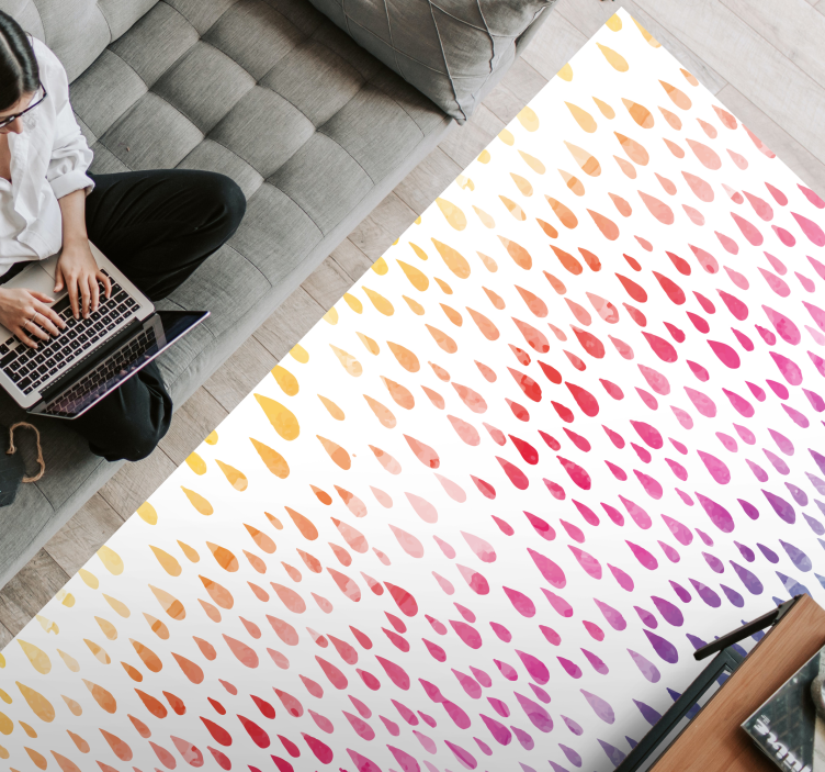 Vinil podovi tekstura uzorak kapljica - TenStickers