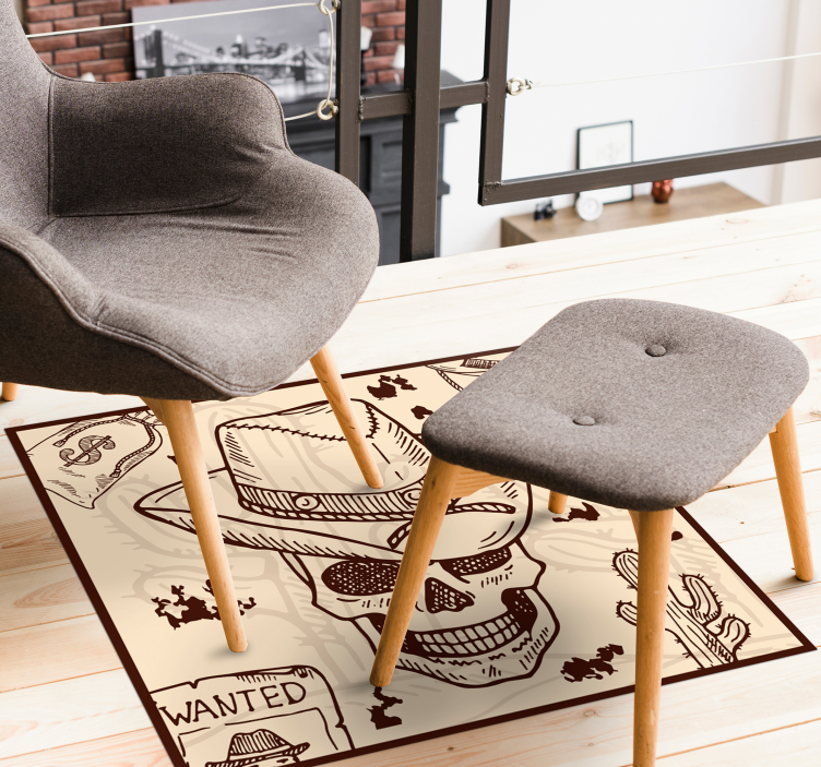 Vinil podovi tinejdžeri ilustracija s vesternom - TenStickers